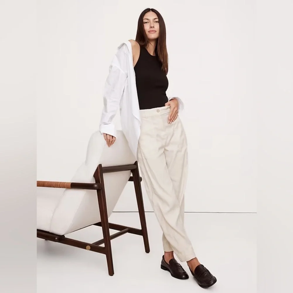 NWT! Banana Republic Soma High-Rise Barrel-Leg Pant 🩷 #713491